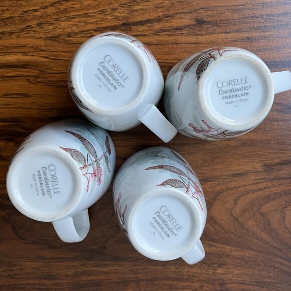 Corelle Coordinates Twilight Grove Set of 4 Coffee Mugs 12 oz - Picture 11 of 12
